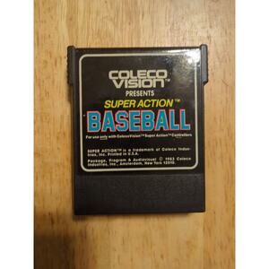Super Action Baseball (Colecovision, 1983) Cartridge Only TESTED CLEANED WORKS